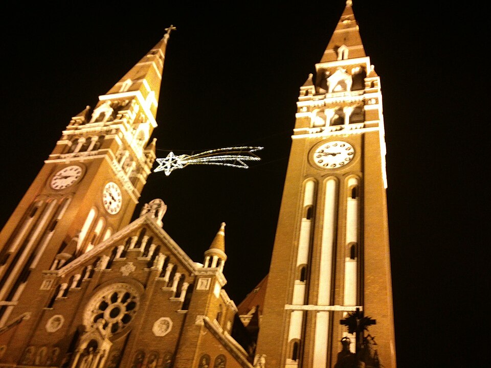 Szeged — a székesegyház látképe